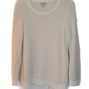 Really Soft and Comfy Dana Buchman White with Gold Accents Sweater XXL